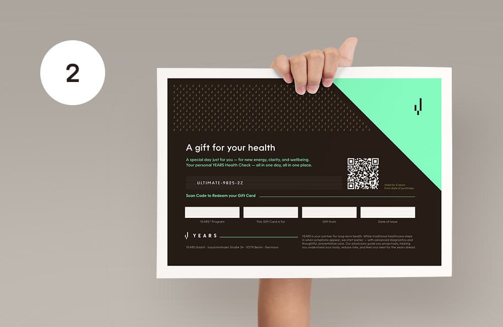 Receive personalised Gift Card